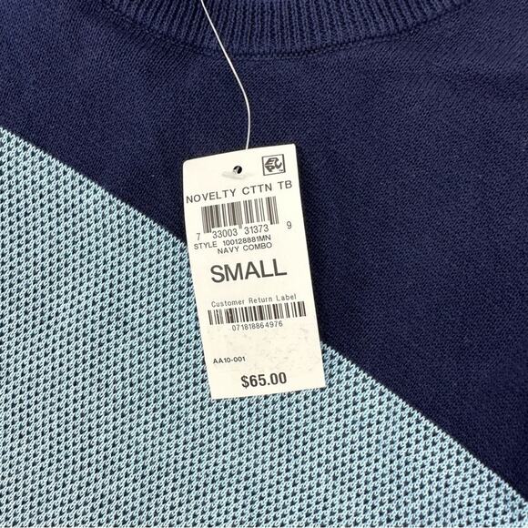 Club Room blue tone color block sweater Size S - Picture 4 of 9